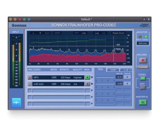 Sonnox Fraunhofer Pro-Codec
